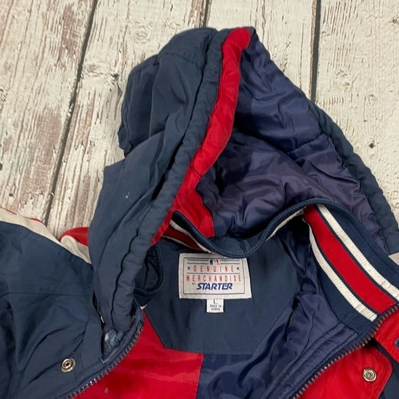 Vintager Atlanta Braves MLB Baseball Hooded Starter Sports Jacket - Picture 3 of 12